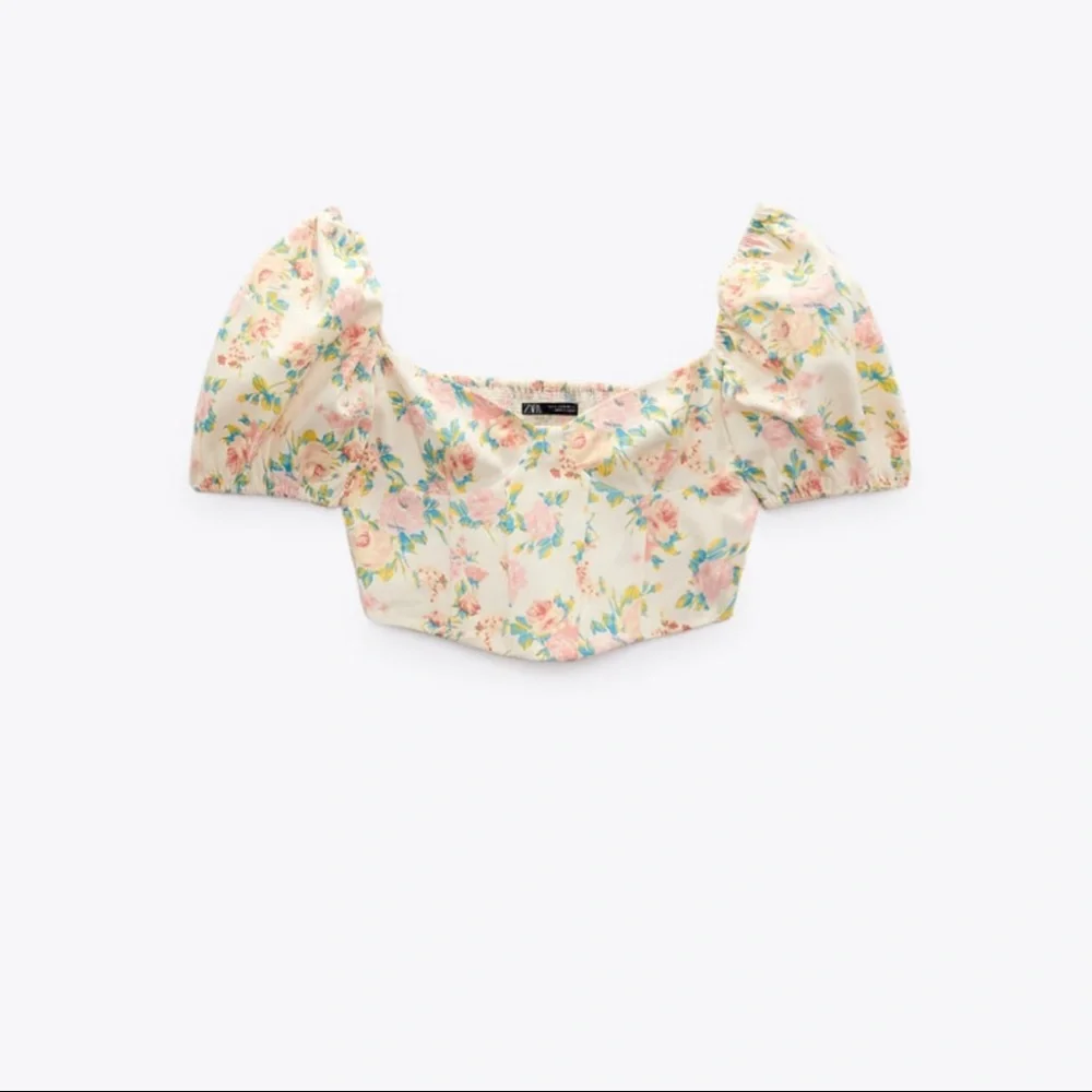 Zara floral printed top